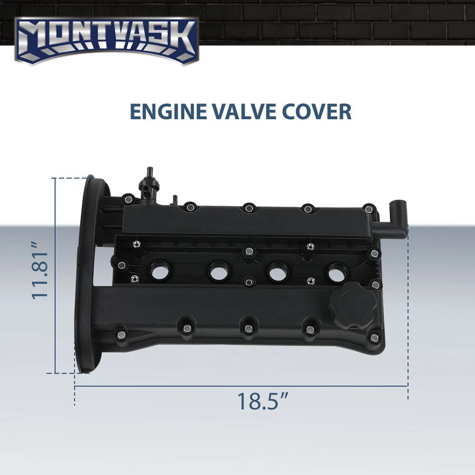 Cubierta y junta de válvula de motor apta para 04-05 Chevrolet Aveo L4 1.6L 96473698 Foto 3 de 4