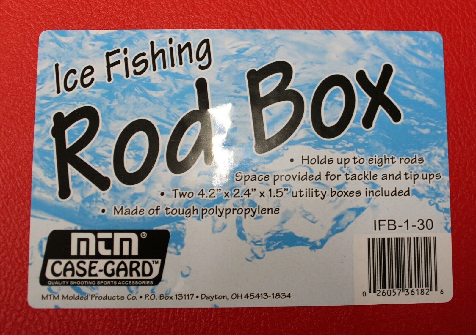 MTM Case-Gard Ice Fishing Rod Box w/Two Utility Boxes IFB-1-30