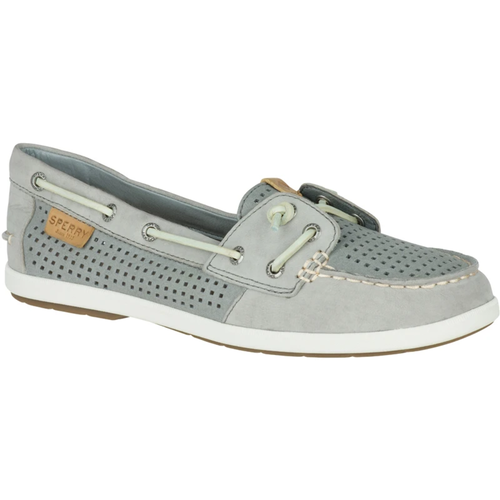 Coil Ivy Perforated Boat Shoe, Tan 