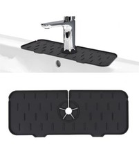 Kitchen Sink Splash Guard, Silicone Sink Faucet Mat, Water Splash Guard, Faucet