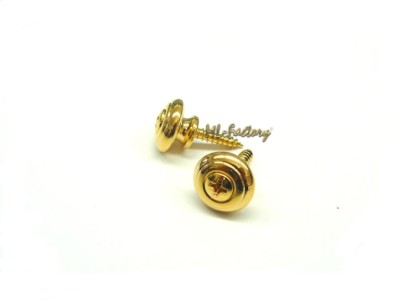 Gurtpins / Strap Lock ML-Factory  T-Form in gold 1 Paar 