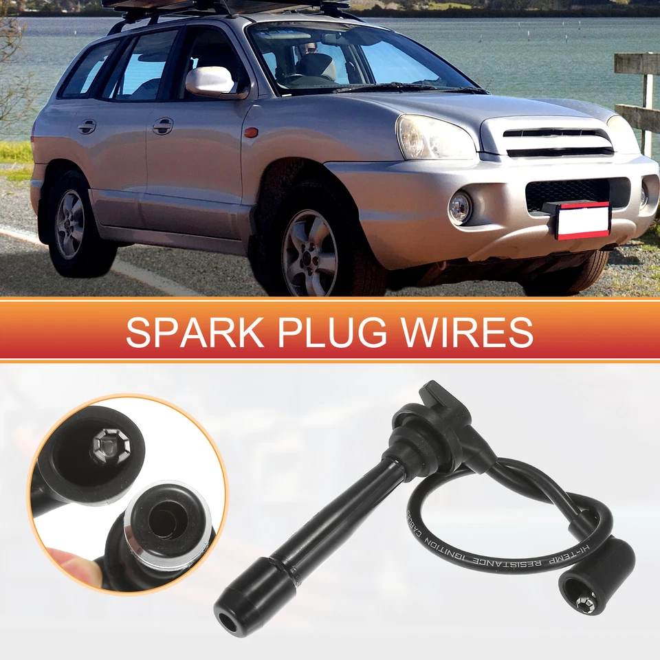 6 Pcs Spark Plug Wire Ignition Coil Cable No.2750137B00 for Hyundai Sonata 99-05 - Image 2 of 4