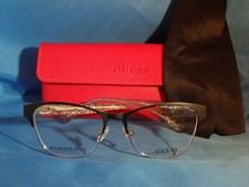 New Women's Guess Eyeglass Frame GU 2679 Matte Black Metal 52-16-140