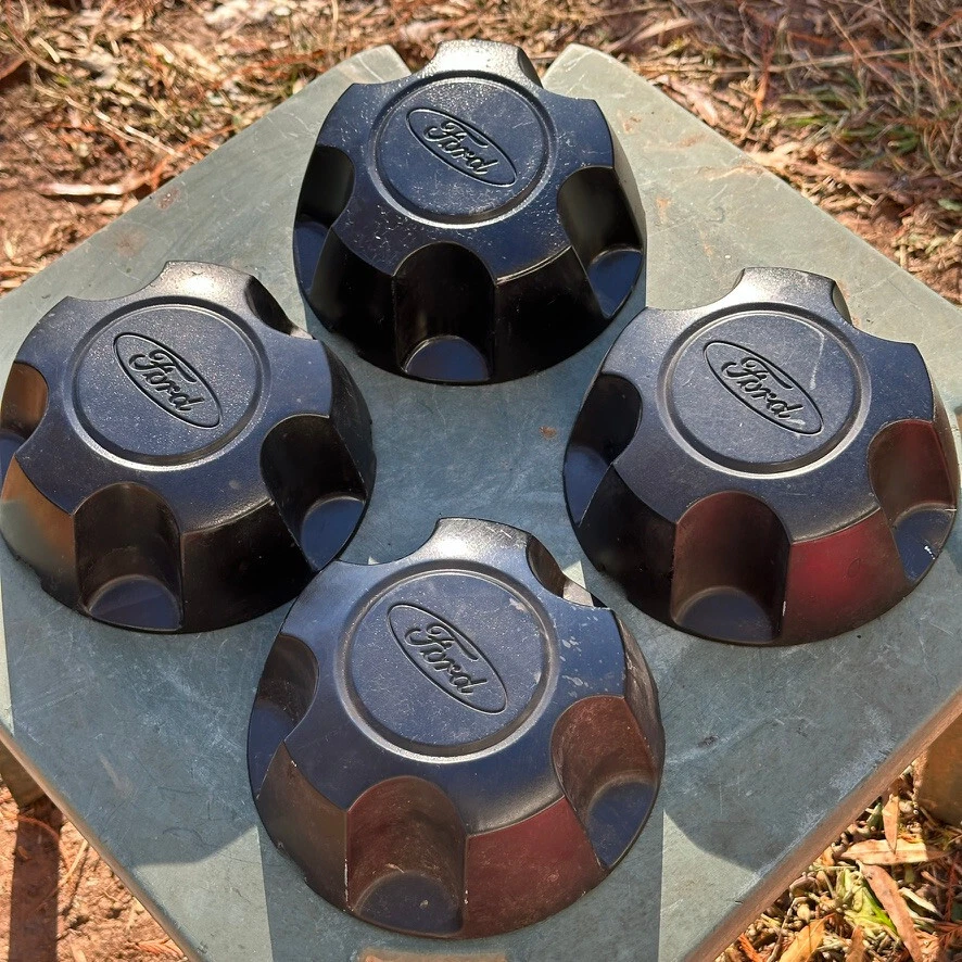 Juego de tapas centrales negras Ford Ranger/Explorer (4 piezas) 98-11 parte# YL24 1A096 CB Foto 2 de 4