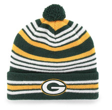 Green Bay Packers NEW Youth Winter Hat Cuffed with Pom. NFL Football