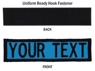 Custom 3''x5'' Morale Patch w/Hook Fastener, Over 30 Fabrics!USA Made!24 HR Ship! 