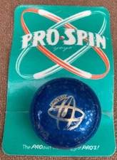 NOS Vintage 80's Yo Yo Pro Spin Blue DF Duncan Sales NIP Vintage Toy Yoyo
