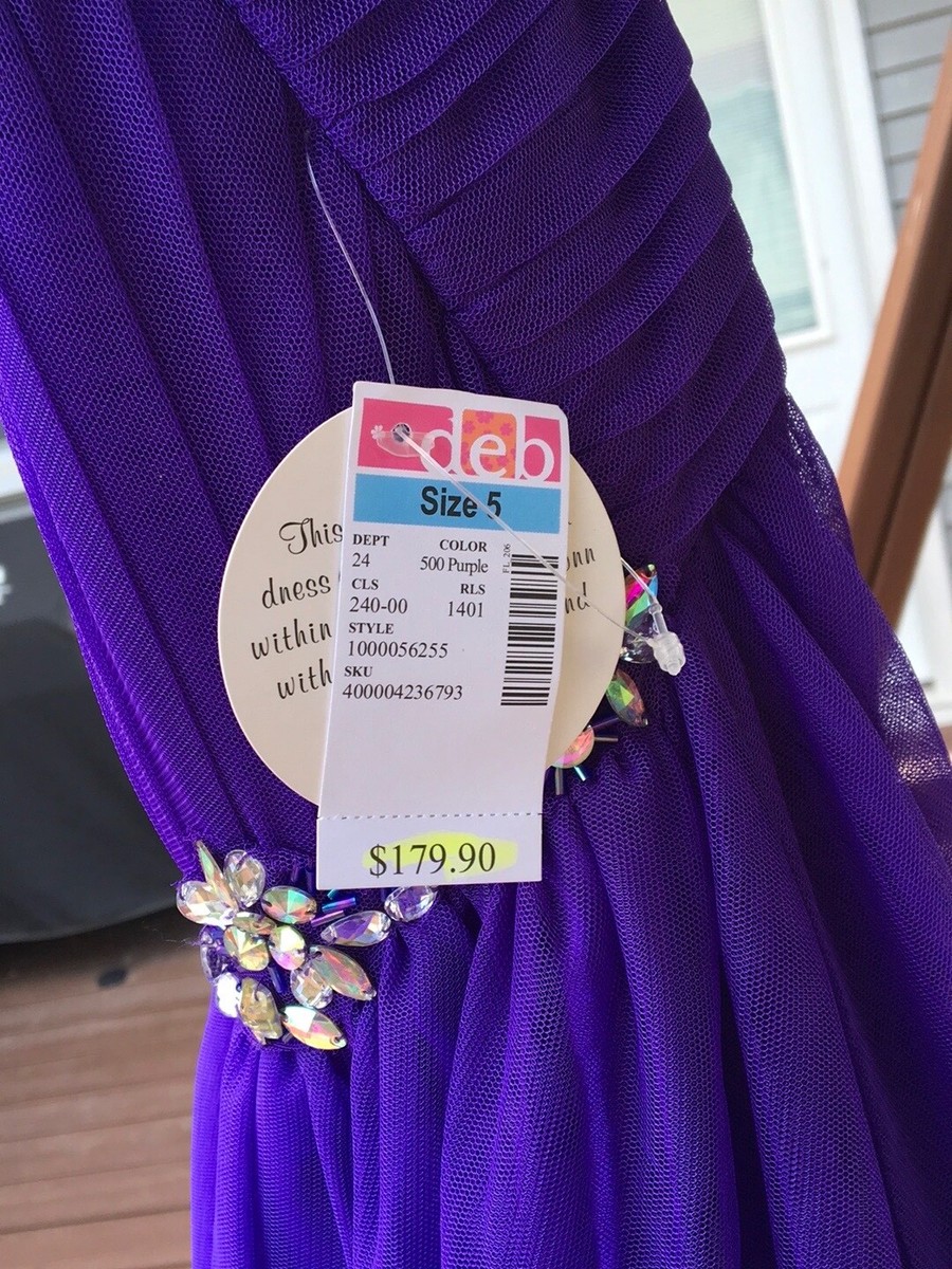 Dressed by Deb Purple Prom Gown Size 5/6 | eBay