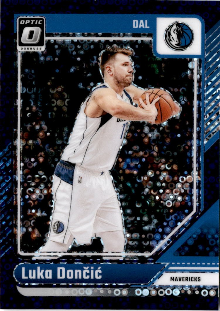 2024-25 Donruss Optic #214 Luka Doncic Fast Break Purple #/99 Dallas Mavericks
