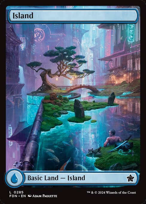 Island (Full Art) 285 L FDN MTG NM
