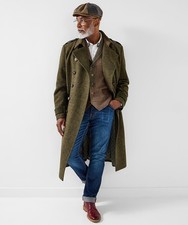 JOE BROWNS MENS MARCH OUT LONGLINE MILITARY COAT,BROWN, SIZE LARGE,RRP £130,BNWT