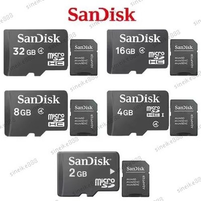 SanDisk 2GB 4GB 8GB 16/32GB TF Micro SD SDHC Standard C4 Speicher karte +Adapter