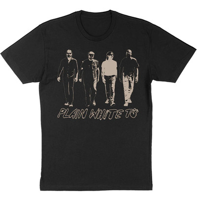 NEW Plain White T's Band For Fans Cotton Black S-5XL T Shirt PP56