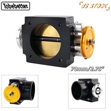70mm2.75 Aluminum Throttle Body Intake Manifold High Flow Universal Black New