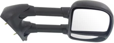 PASSENGER SIDE MANUAL DOOR MIRROR; TEXTURED; DUAL ARM; TELESCOPIC