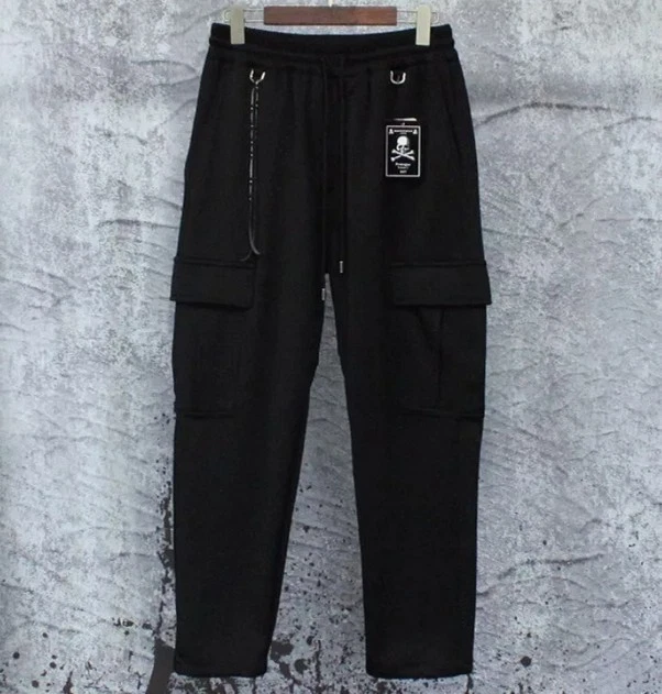 Pantalones Cinta Mastermind Negro Esqueleto Multi Bolsillo Informal Deportes Pantalones Foto 4 de 4