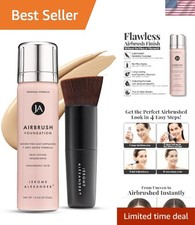Luxurious AirBrush Foundation Spray with Kabuki Brush - Anti-aging Radiant