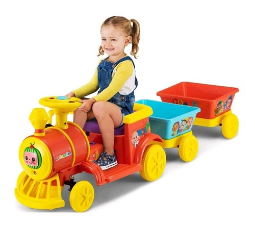 Nuevo paseo eléctrico Cocomelon 6V para niños pequeños en tren motorizado - Imagen 3 de 4