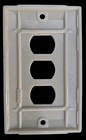 MCM Ivory P&S Uniline Ribbed Wall Switch Plates Tandem Hole 1 Double & 1 Triple  — photo 5