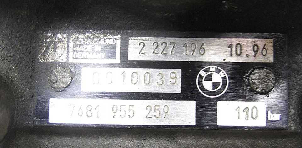 Bomba de dirección asistida genuina BMW 1995-2000 S52 ZF 110 bar E36 M3 Z3 M3.2 OE USADA Foto 4 de 4