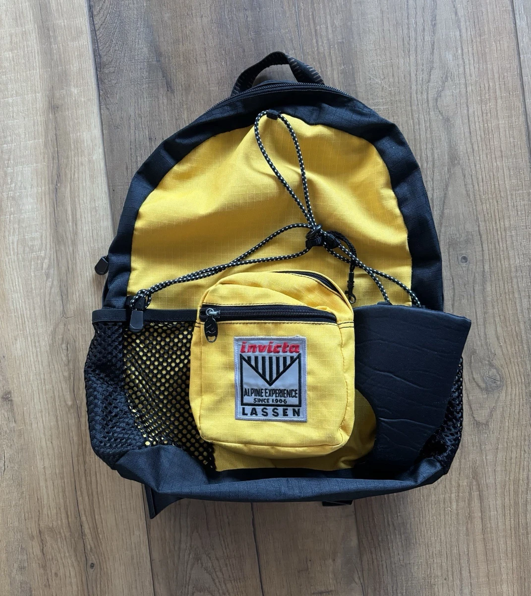Zaino Invicta Unisex 20 Litri - 30x35x16 Cm, Poliestere, Nylon E Dettagli In Cuoio