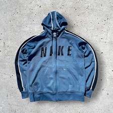 Nike Herren Kapuzenpullover S Blau Stehkragen...