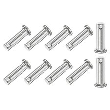 10-Pack Single Hole Clevis Pins, M8 x 30mm Stainless Steel Fastener