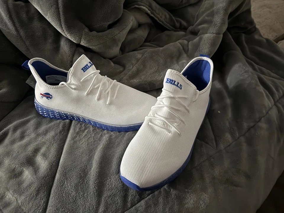ZAPATOS FOCO NUEVOS EN CAJA NFL BUFFALO BILLS BLANCOS CON LOGO DEL EQUIPO NUEVOS EN CAJA Foto 2 de 4