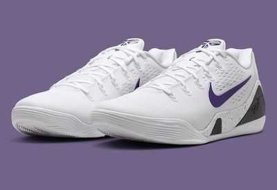 Nike Kobe IX 9 Elite Low EM Protro White Court Purple IH1401-100