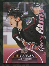 Lane Pederson 2021-22 Upper Deck Series 1 UD Canvas Young Guns C99 Coyotes NHL