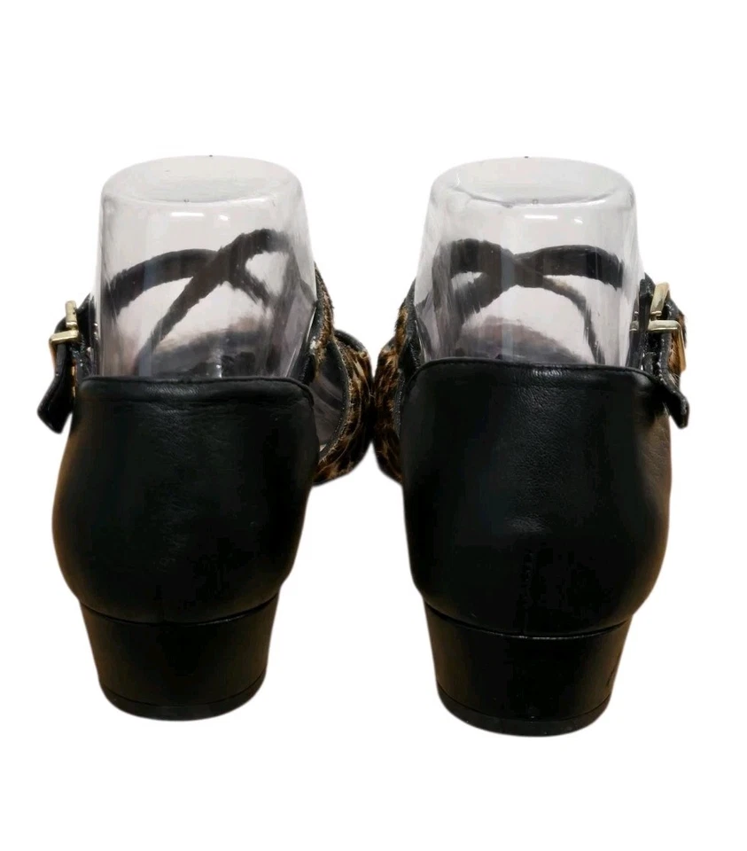 Zapatos planos Alex Marie para mujer talla 8M Carena estampado de leopardo pelo de becerro ballet Foto 3 de 4