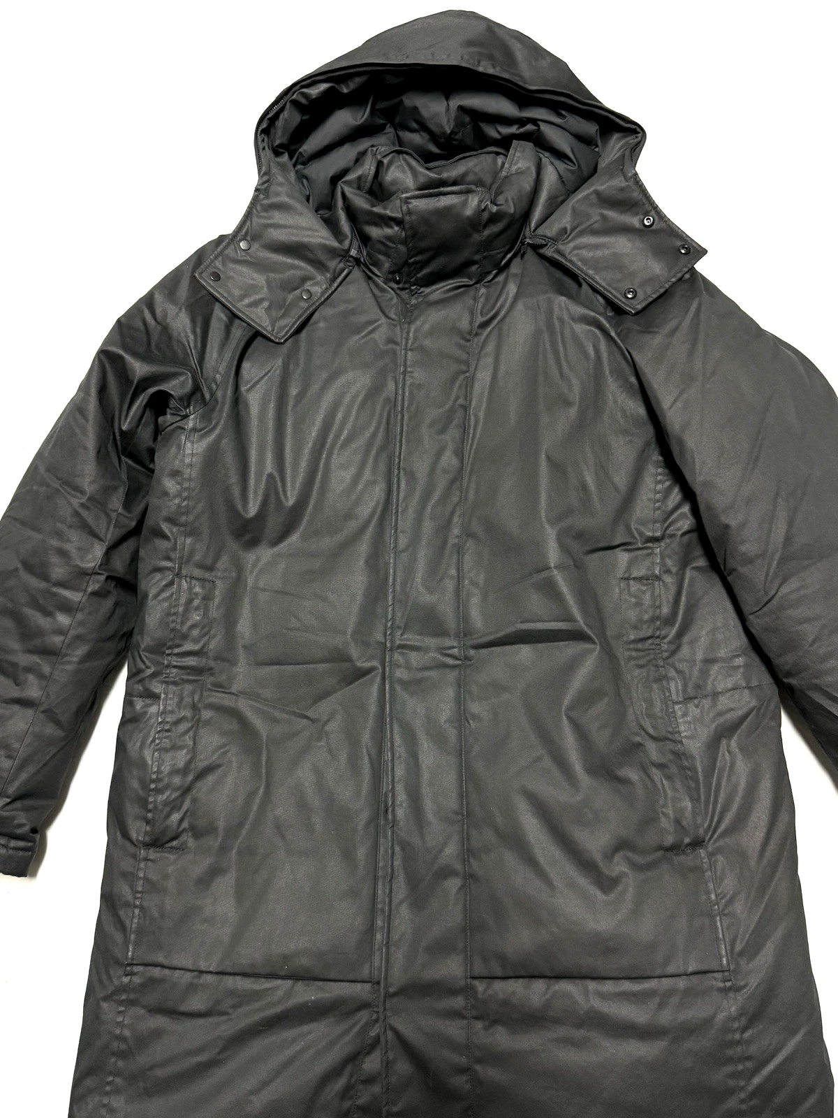 VETEMENTS Theory Parka Cappotto Uomo Grande Nero Invernale Cappuccio Full Zip Caldo Giacca Invernale