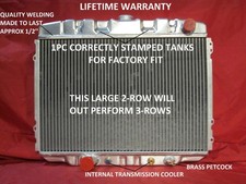 Aluminum Radiator 1967 1968 1969 1970 Ford Mustang Mercury Cougar Big Block 24"