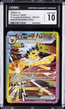 2025 POKEMON PRISMATIC EVOLUTIONS SIR HOLO #153 JOLTEON EX CGC 10 GEM MINT