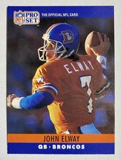 John Elway 1990 Pro Set #88 | Rare Vintage Football Card | HOF Denver Broncos