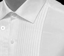 New 100 Cotton Spread Tuxedo Shirt 16 -16 1/2 Neck 34-35 Sleeve FREE Stud/Links