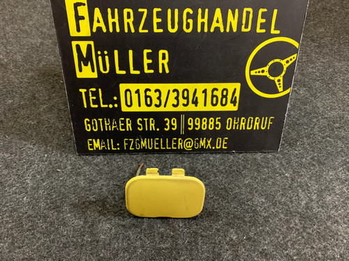 Original VW Polo 6N Abdeckung Klappe Stoßstange Gelb Abschleppöse vorne