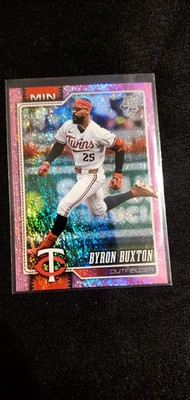【BYRON BUXTONサイン】2026 UNDER WRAPS MLB 2026 Topps Series 1 75th Anniversary Pink Holo Foil Byron Buxton