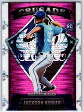 2022 Panini Chronicles Crusade Jackson Kowar Rookie Pink Pulsar Prizm #12