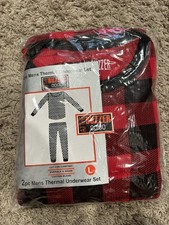 Black / Red Plaid Christmas Pajama Set - Size Large