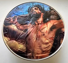 Jesus Christ Crucifixion American Silver Eagle Limited Ed 1oz. Gift Silver Coin