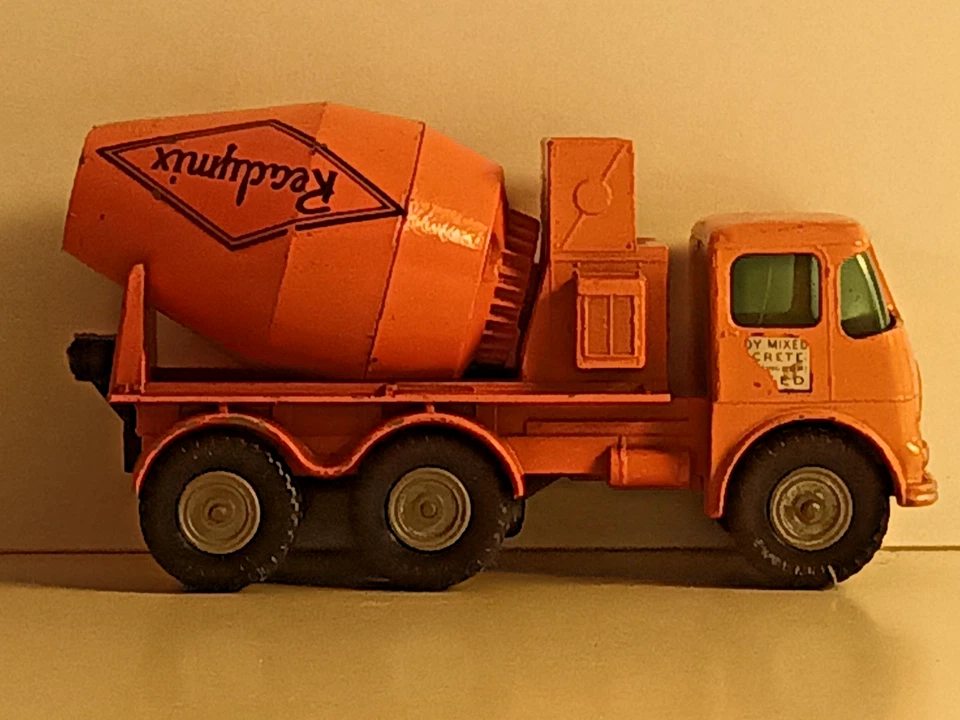 READY-MIX CONCRETE TRUCK - Autobetoniera - Matchbox Kingsize #13 -anni '60 -RARO - Immagine 3 di 4