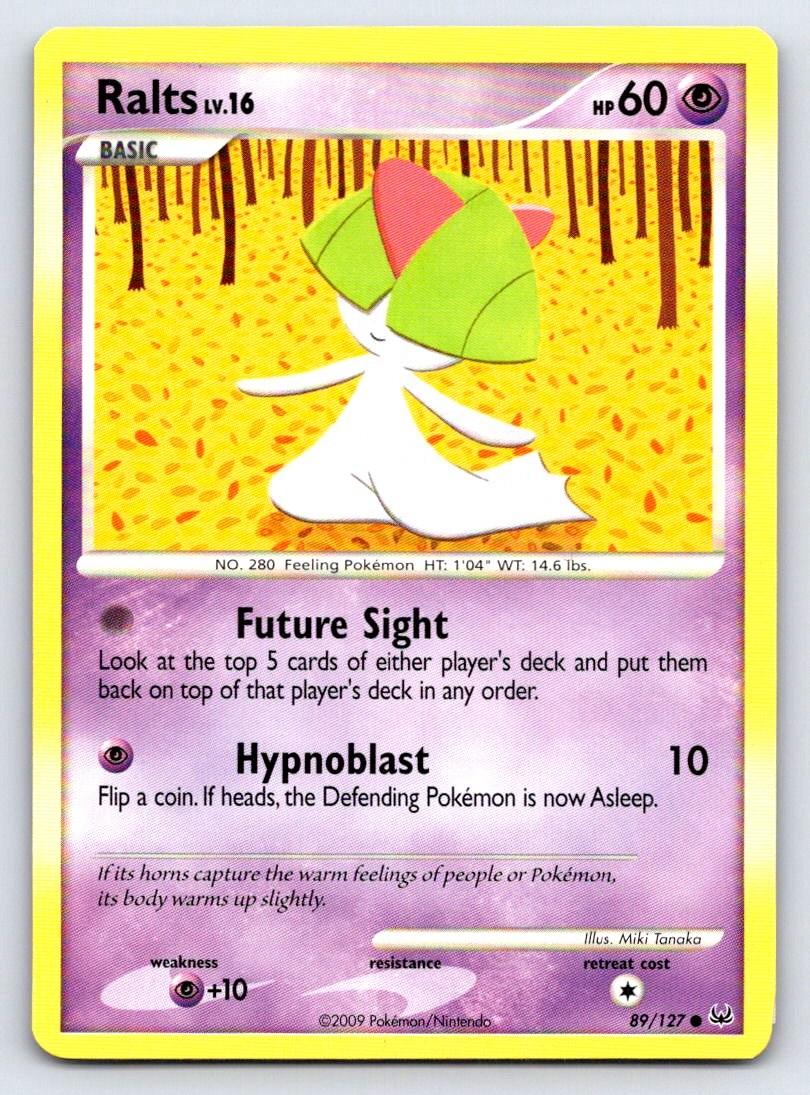 Ralts 89/127 Common Platinum Pokemon Lightly Played