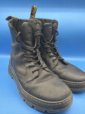 Vintage 1990s Doc Martens Air Wair Men's 13 US Black Boots with Bouncing Soles