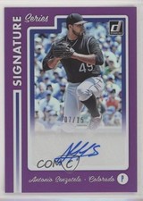 2017 Chronicles Donruss Signature Series Purple 7/15 Antonio Senzatela Auto 1kk