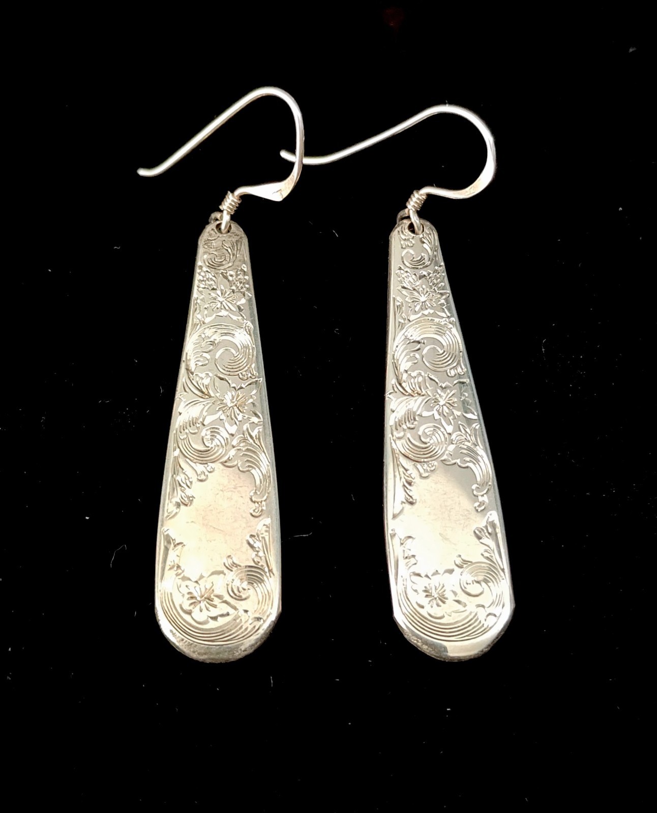 Handcrafted Solid Sterling Spoon Handles Earrings… - image 5