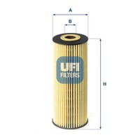 ÖLfilter UFI 25.162.00 Filtereinsatz FüR Mercedes VW Daewoo Ssangyong 2DG 2DF 28