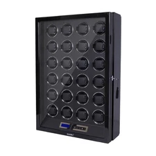 Automatic Rotation 24 Watch Winder Display Box Case LCD Touch Remote Control LED