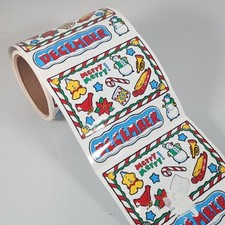 Vintage Frances Meyer December Month Sticker Roll Lot of 61 Sheets - READ