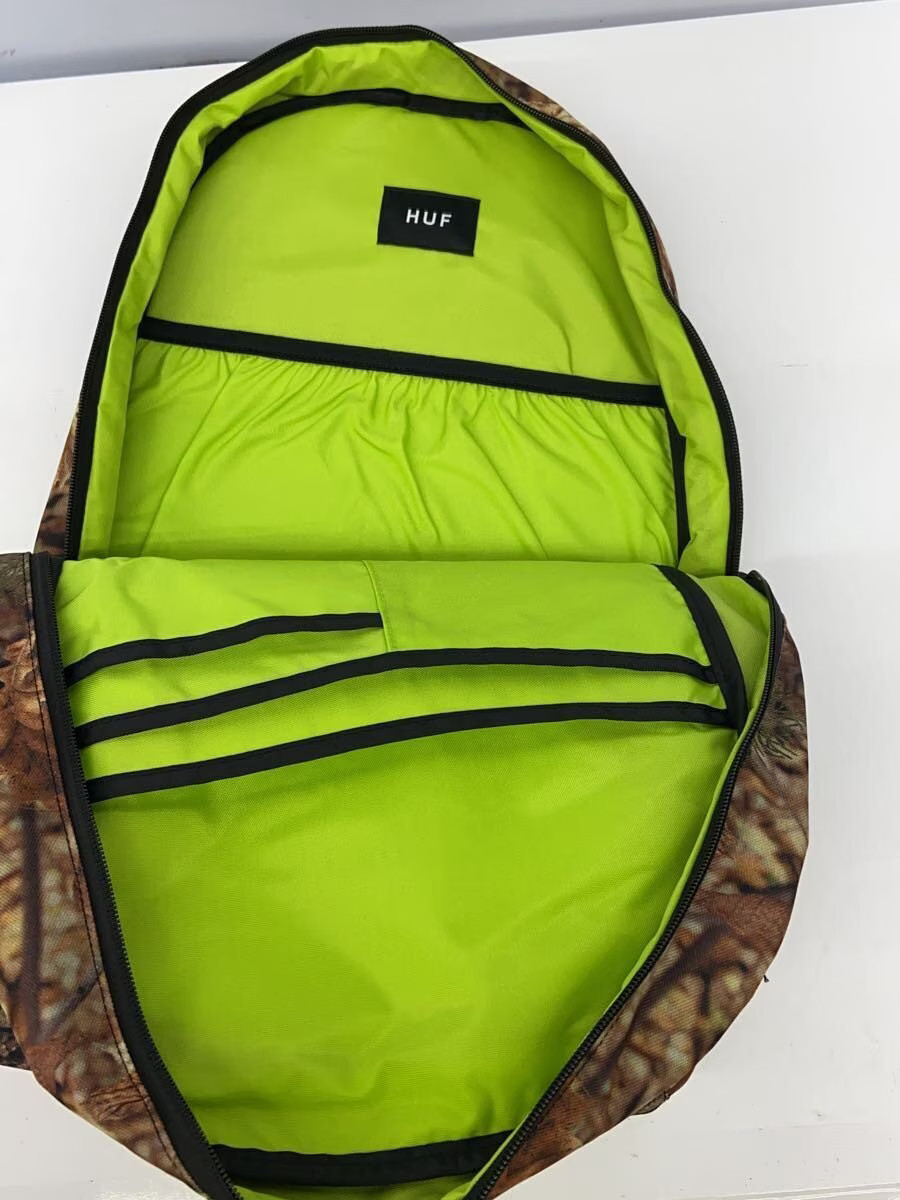 HUF MISSION BACKPACK Polyester Backpack Brown Cam… - image 6